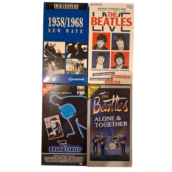 The Beatles VHS Tapes, Lot of 4 - Picture 1 of 3